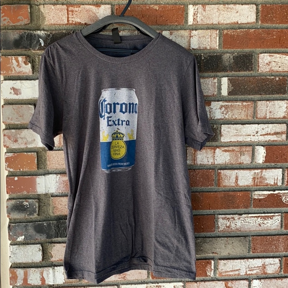 🆕Gray Corona Extra Shirt Size Medium🍺🍻🇲🇽👚👕🩶